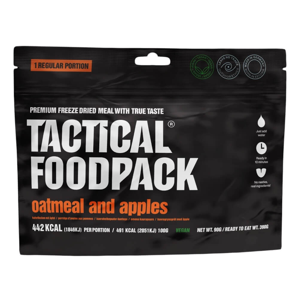 Tactical Foodpack Haferflockenbrei mit Äpfel – Bild 2