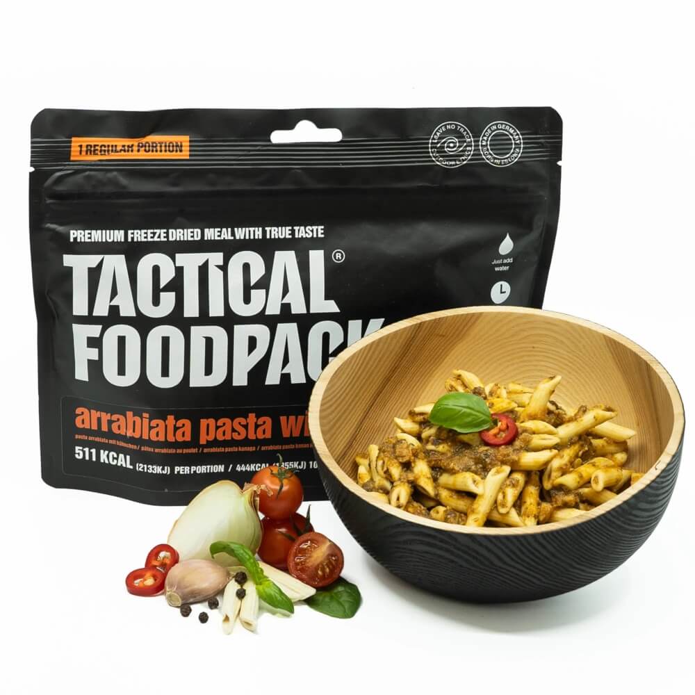 Tactical Foodpack Pasta Arrabiata mit Hühnchen