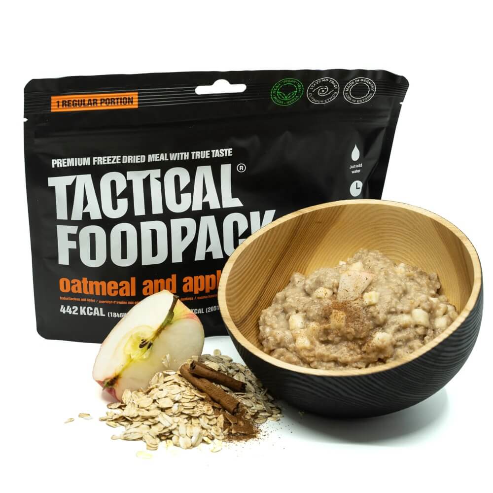 Tactical Foodpack Haferflockenbrei mit Äpfel