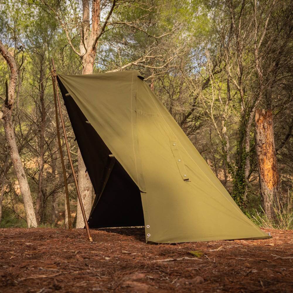 Bushcraft Spain Polish Army Poncho Modification