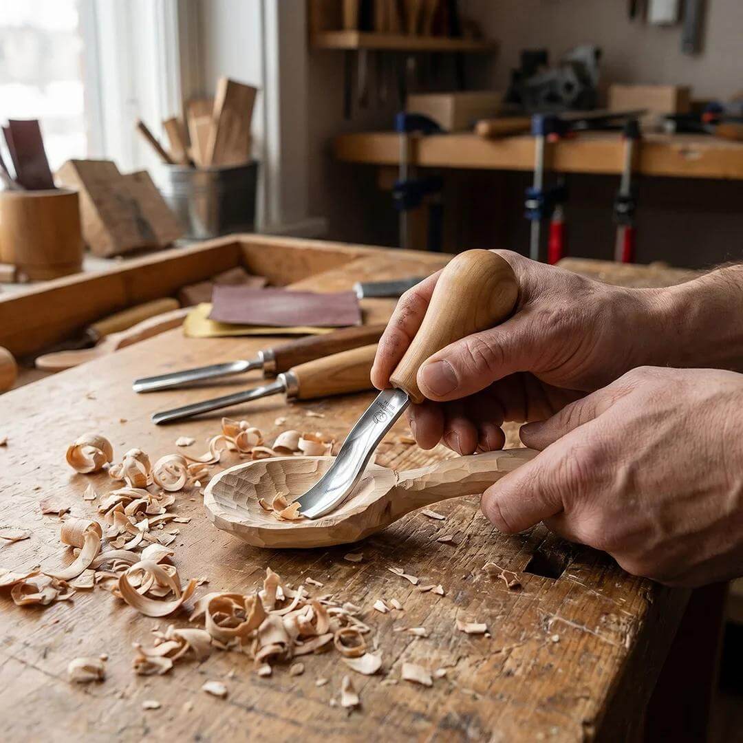 BeaverCraft P8A/14 Handflächenmeissel – Bild 5